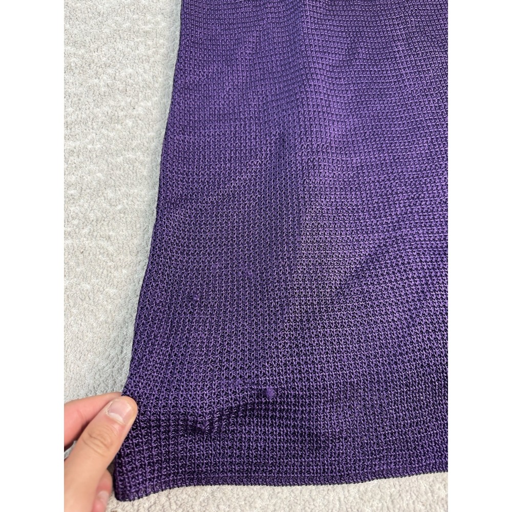 Calle‎ Del Mar Women's Purple Short Sleeve Knit Polo Dress Size Medium - Picture 7 of 11
